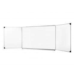 Tableau triptyque  blanc 1,5 x 1,2 m cadre aluminium